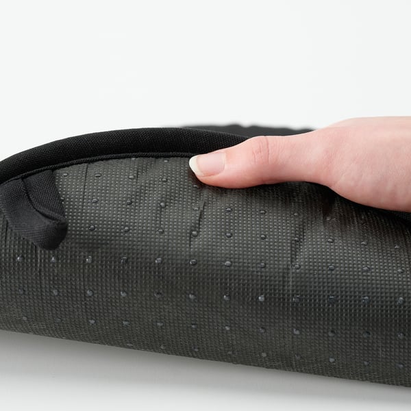 ÄNGSFRÄKEN Chair pad, black/in/outdoor, 36 cm