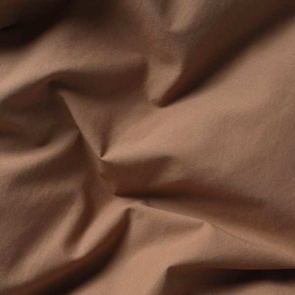 ÄNGSLILJA Pillowcase, light brown, 50x60 cm