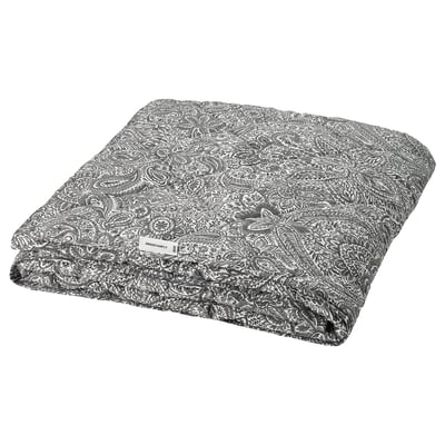 ÄNGSSTAMFLY Duvet, light warm, grey/white, 240x220 cm