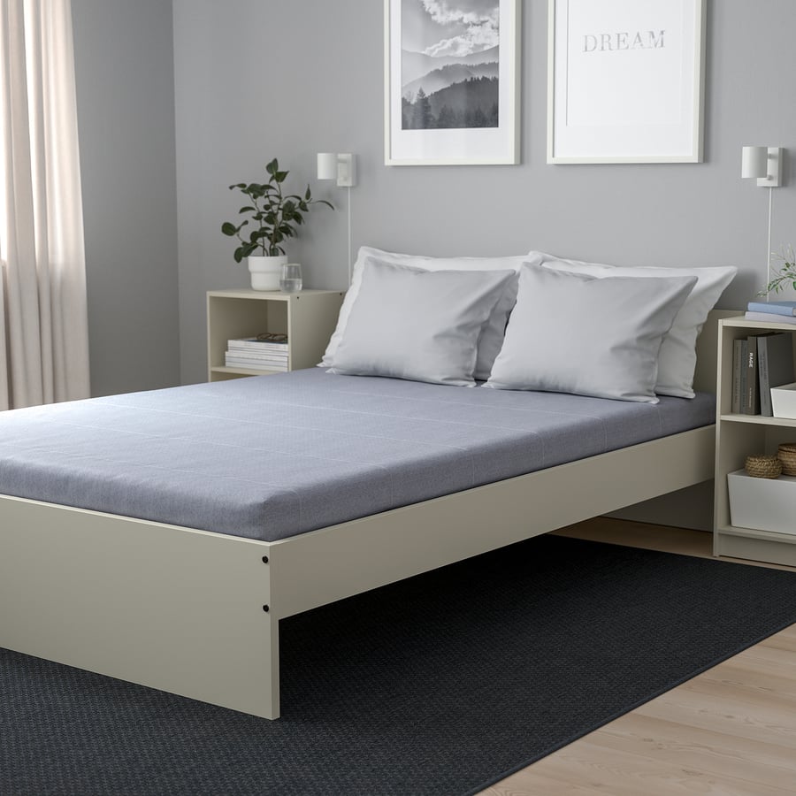 ÅGOTNES foam mattress, firm/light blue, 140x200 cm IKEA
