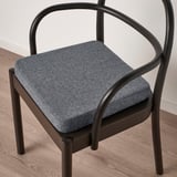 ÅKERVINDEFLY Chair cushion, grey, 39/35x37x5 cm