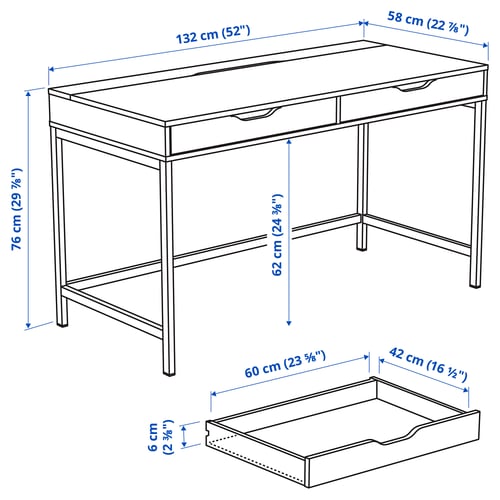 Illustration with measurements for the product: ALEX.