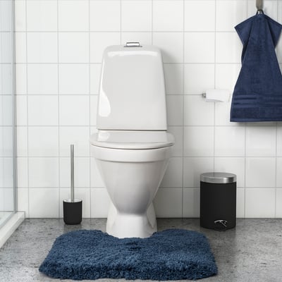 ALMTJÄRN Pedestal mat, dark blue, 55x60 cm