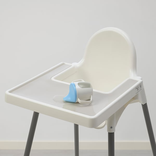 ANTILOP Tray mat, grey, 38x38 cm
