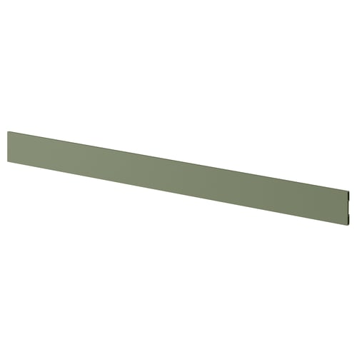 AXSTAD kitchen plinth, matte green, recycled plastic foil, rectangular shape.