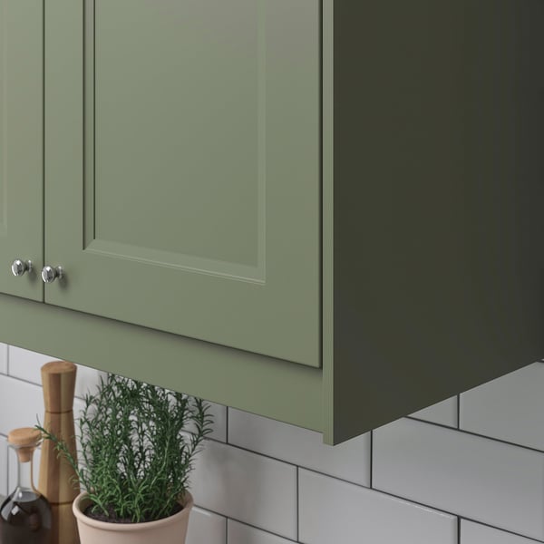 AXSTAD Rounded deco strip/moulding, grey-green, 221 cm