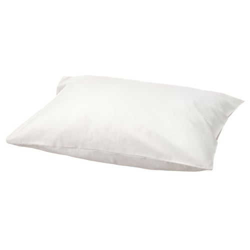 BALSAMPOPPEL white pillow: soft, organic cotton, square shape, simple design.