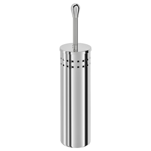 BAREN chrome toilet brush, stainless steel, cylindrical, modern design