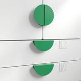 BEGRIPA Handle, green/half-round, 130 mm