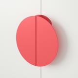BEGRIPA Handle, light red/half-round, 130 mm