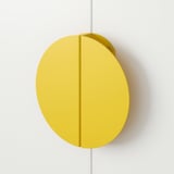 BEGRIPA Handle, yellow/half-round, 130 mm