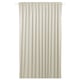 Off-white BENGTA curtain with rod-pocket top, smooth texture, rectangular.