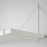 BERGSHULT / PERSHULT Wall shelf combination, white/white, 120x30 cm