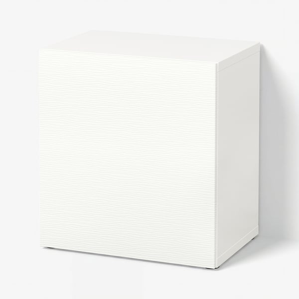 BESTÅ Shelf unit with door, white/Laxviken white, 60x42x64 cm