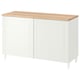 Option: BESTÅ Storage combination with doors, white/Smeviken/Kabbarp white, 120x42x76 cm
