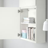 BESTÅ Wall-mounted cabinet combination, white/Lappviken white, 60x22x64 cm