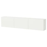 BESTÅ Wall-mounted cabinet combination, white/Lappviken white, 180x22x38 cm