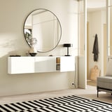 BESTÅ Wall-mounted cabinet combination, white/Lappviken white, 180x22x38 cm