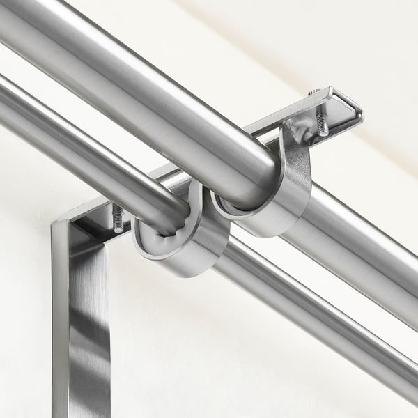 BETYDLIG Curtain rod holder, silver-colour