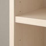 BILLY Bookcase corner comb w ext units, birch effect, 136/136x28x237 cm