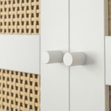 BILLY / HÖGADAL Bookcase with doors, birch effect, 80x30x106 cm