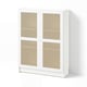 BILLY / HÖGADAL Bookcase with doors, white, 80x30x106 cm