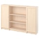 Option: BILLY / OXBERG Bookcase combination with doors, birch effect, 160x106 cm