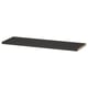 Option: BILLY Shelf, black oak effect, 76x26 cm