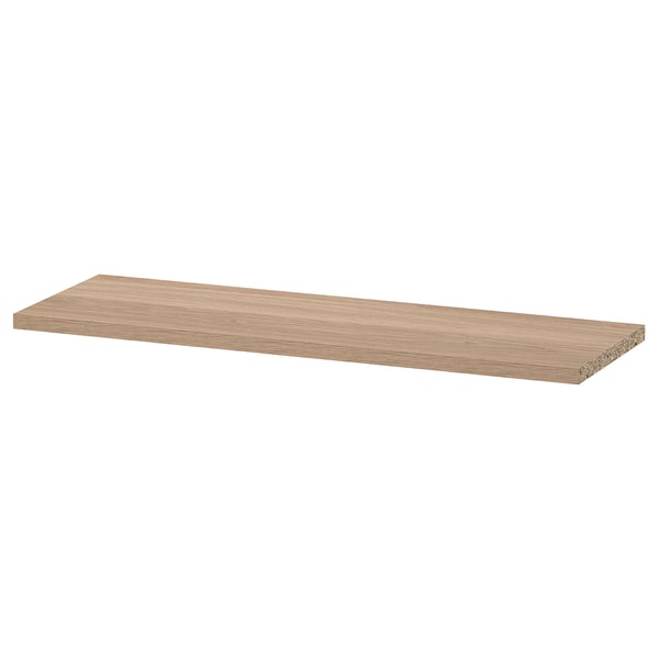 BILLY Shelf, oak effect, 76x26 cm
