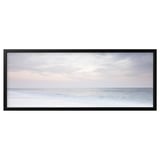 BJÖRKSTA Picture with frame, ocean lull/black, 140x56 cm