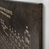 BJÖRKSTA Picture with frame, periodic table/aluminium-colour, 200x140 cm