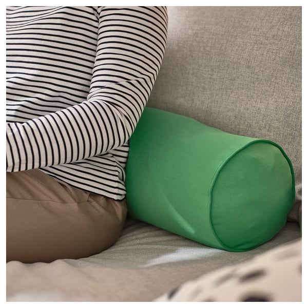 BRÄNNBOLL Gaming bolster, bright green, 18x110 cm