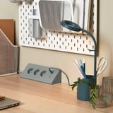 BRUNBÅGE LED work lamp, with storage dimmable/turquoise