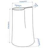 CHILIFRUKT Vase/watering can, bright blue, 17 cm