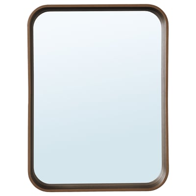 DVÄRGSYREN Mirror, walnut veneer, 28x37 cm