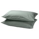 Option: DVALA Pillowcase, grey-green, 50x80 cm