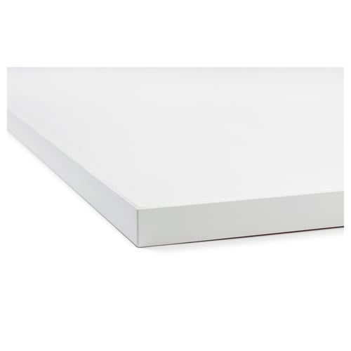 EKBACKEN Worktop, double-sided - light grey with white ...
