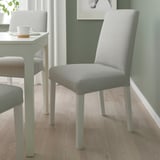 EKEDALEN / BERGMUND Table and 2 chairs, white/Orrsta light grey white, 80/120 cm