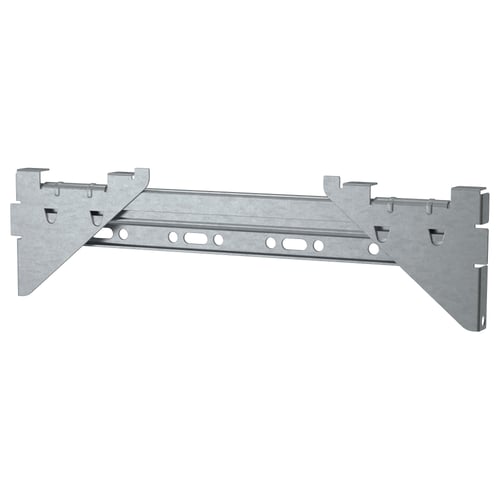 Mounting rail: EKET model, grey, metal, flat shape.