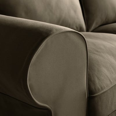 EKTORP Armchair, Kilanda grey-brown