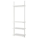 ELVARLI Wardrobe combination, white, 92x51x222-350 cm
