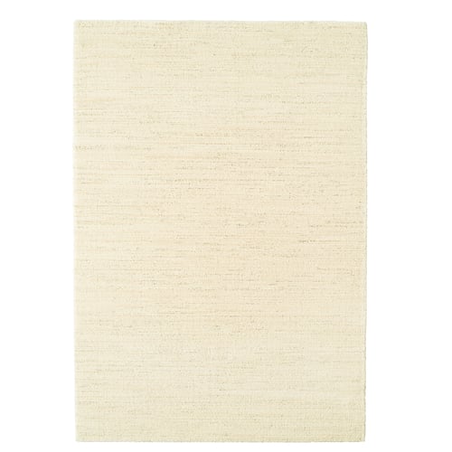 Beige ENGELSBORG rug, modern berber design, recycled polyester & jute, stain-resistant, easy care.