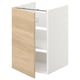 ENHET base cabinet in oak and white, rectangular with three shelves.