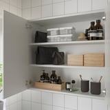 ENHET Mirror cabinet with 2 doors, white, 80x32x75 cm