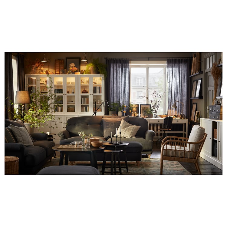 ESSEBODA 3seat sofa, Knäbäck anthracite IKEA