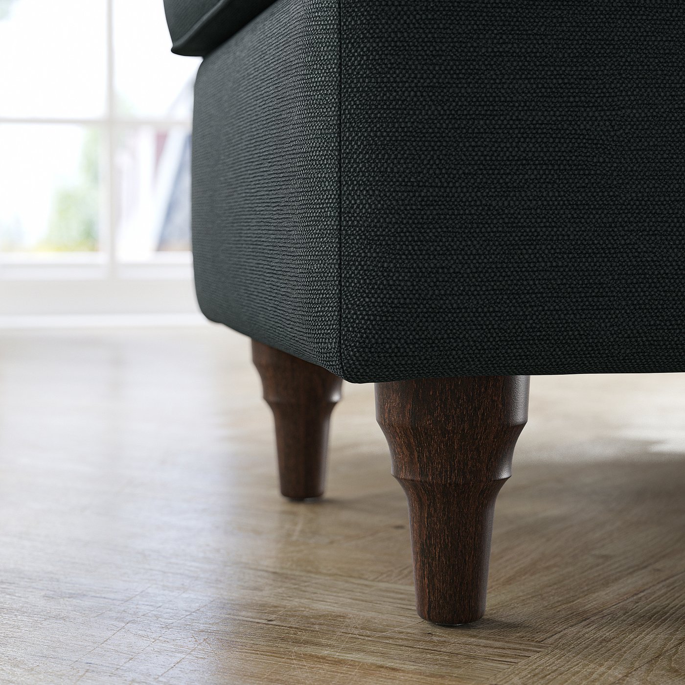 ESSEBODA bench with storage, Knäbäck anthracite/brown - IKEA