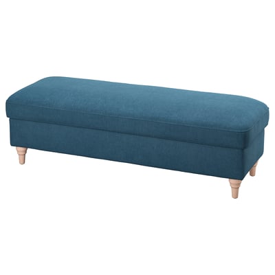 ESSEBODA bench, blue, fabric, rectangular, storage.