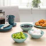 FÄRGKLAR Bowl, matt light turquoise, 16 cm