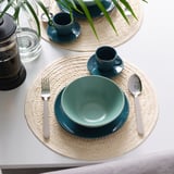 FÄRGKLAR Bowl, matt light turquoise, 16 cm