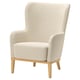 FAGERBACKEN Armchair, Knäbäck light beige